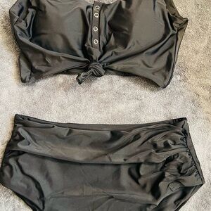 Black Two-Piece Swimsuit